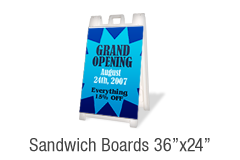 Sandwich Boards 36”x24”