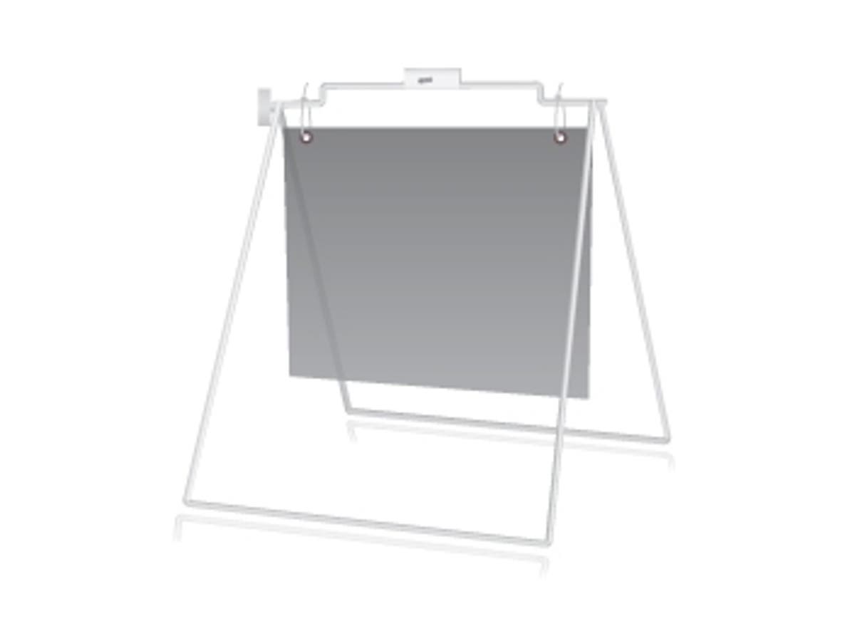 18''h x 24''w Sidewalk A-Frame (White) Template Customization