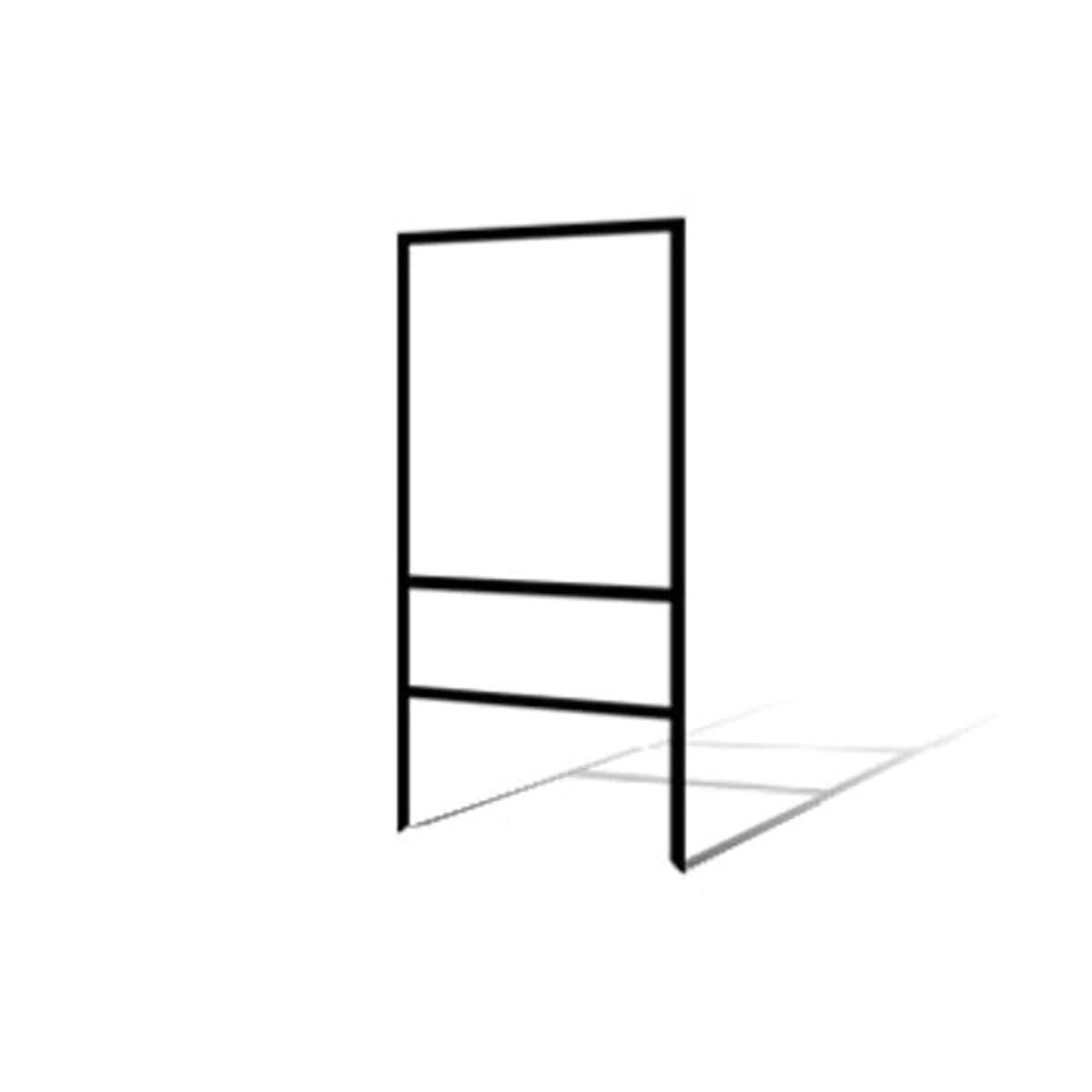 24"h x 18"w Metal Frame - 1 rider (Black) Template Customization