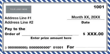 Picture of Oversized Checks 30236381