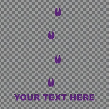 Picture of Paw and Footprint Clear Decals 12925784