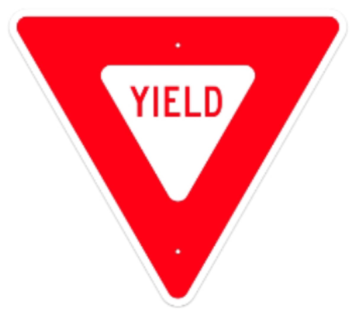 Yield Sign - 30" Triangle - .080 HIP Template Customization