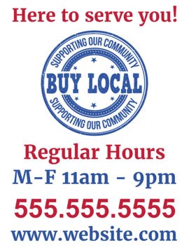 Picture of Support Local Signs 872187040