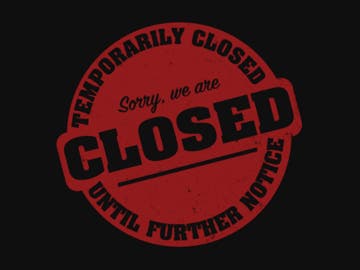 Picture of Temporary Closure Signs 872167903