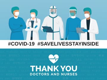 Picture of Thank You Healthcare Workers Signs 872187459