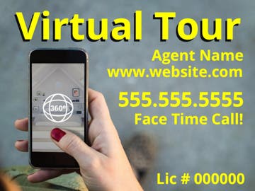 Picture of Virtual Real Estate Tour Signs 872185618