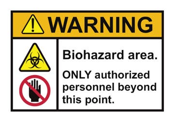 Picture of Biohazard Warning Signs 860901406