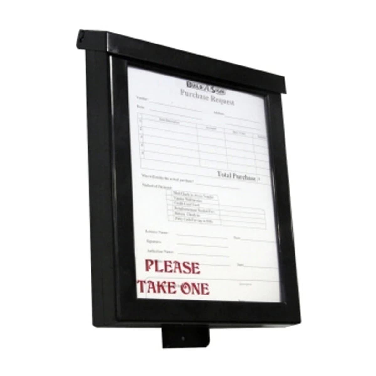 Brochure Box With Business Card Holder (Black) Template Customization