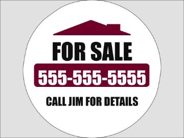 Picture of Circle Shaped Signs 877403593