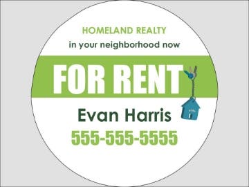 Picture of Circle Shaped Signs 877403641