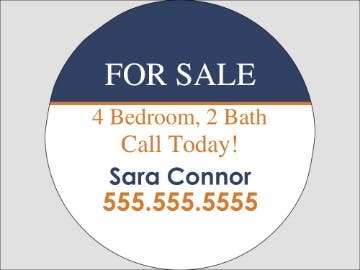 Picture of Circle Shaped Signs 2