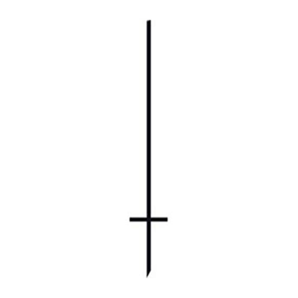46" Stepper Stake (black) Template Customization