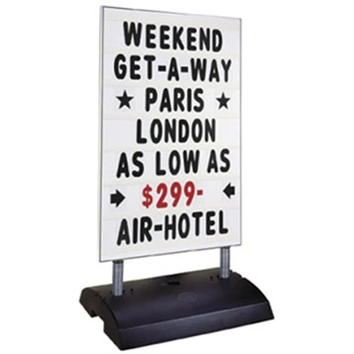 Springer Message Board Sidewalk Sign Template Customization