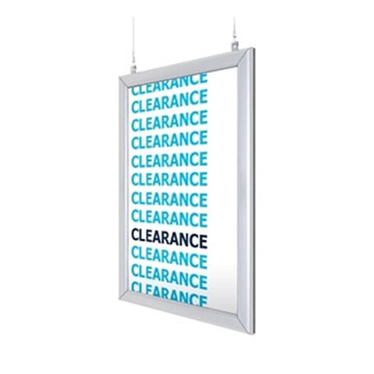 28''h x 22''w Hanging Signframe Kit Template Customization