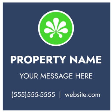 Picture of 24" x 24" Property Management 4