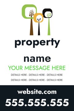 Picture of 18" x 12" Property Management 10