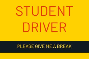 Picture of 12" x 18" Student Driver 7