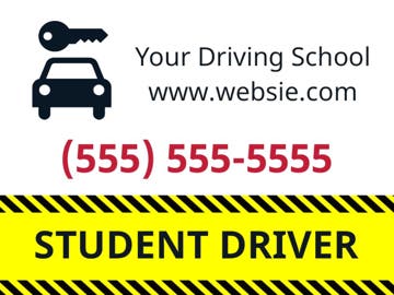 Picture of 18" x 24" Student Driver 3
