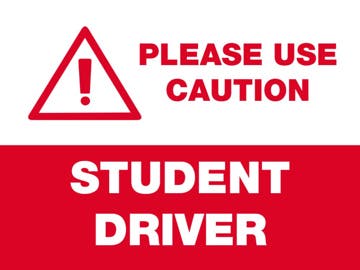 Picture of 18" x 24" Student Driver 5