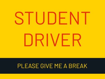Picture of 18" x 24" Student Driver 7