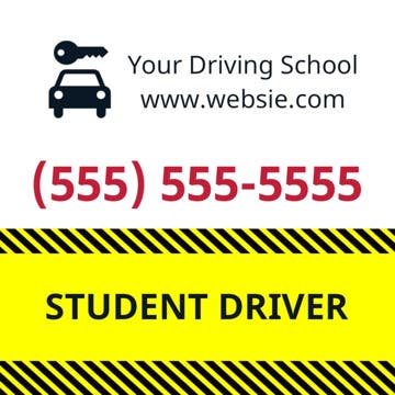 Picture of 24" x 24" Student Driver 3