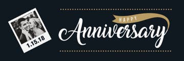 Picture of 6" x 18" Anniversary 3