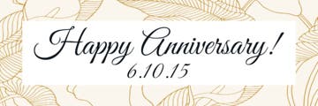 Picture of 6" x 18" Anniversary 7