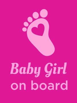 Picture of 24" x 18" Baby On Board 4