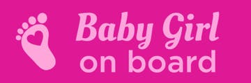 Picture of 6" x 18" Baby On Board 4