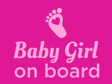 Picture of 9" x 12" Baby On Board 4