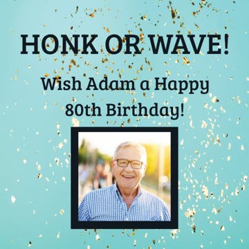 Picture of 24" x 24" Birthday 4