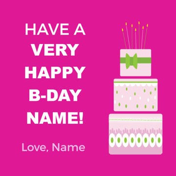 Picture of 24" x 24" Birthday 3