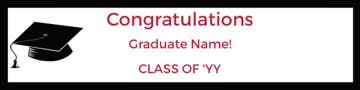 Picture of 6" x 24" Graduation 12
