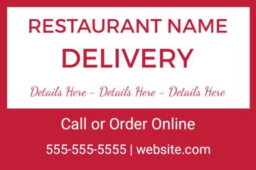 Picture of 12" x 18" Restaurant 18