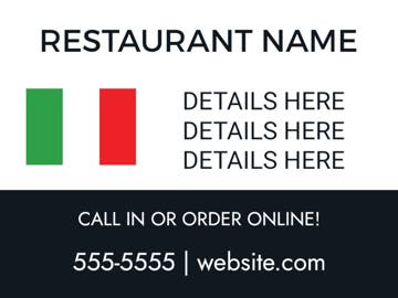 Picture of 18" x 24" Restaurant 20