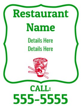 Picture of 24" x 18" Restaurant 5