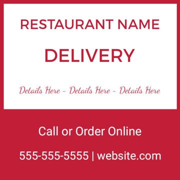Picture of 24" x 24" Restaurant 18