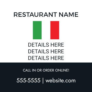 Picture of 24" x 24" Restaurant 20