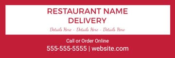 Picture of 6" x 18" Restaurant 18
