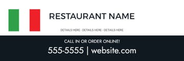 Picture of 6" x 18" Restaurant 20