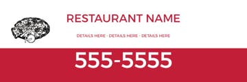 Picture of 6" x 18" Restaurant 24