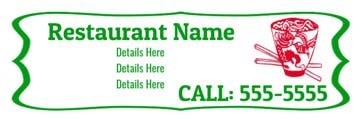 Picture of 6" x 18" Restaurant 5