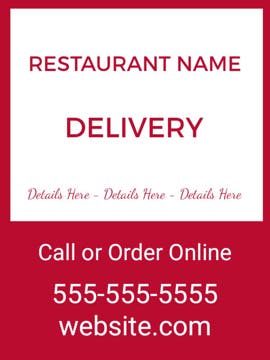 Picture of 24" x 18" Delivery 18