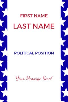 Picture of 18" x 12" Political Campaign 6