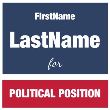 Picture of 24" x 24" Political Campaign 13