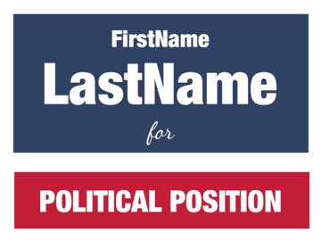 Picture of 9" x 12" Political Campaign 13