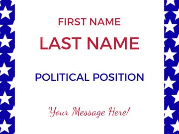 Picture of 9" x 12" Political Campaign 6