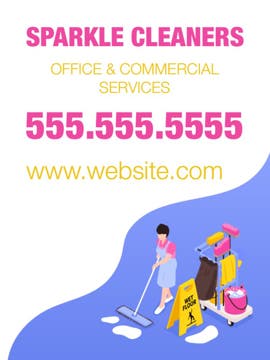 Picture of 24" x 18" Cleaning Services 8