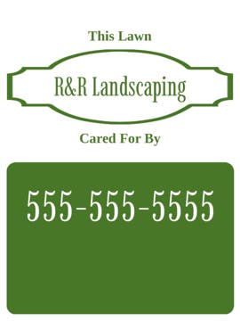 Picture of 24" x 18" Landscaping Services 17099863