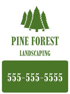 Picture of 24" x 18" Landscaping Services 948773